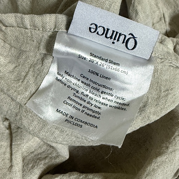 Quince european linen duvet cover set twin - Picture 5 of 7
